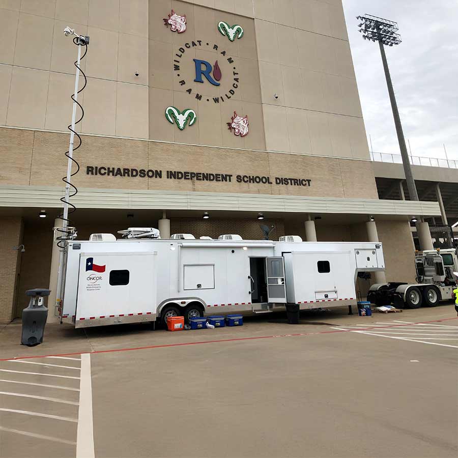 Mobile Command Trailer Tow Away Deployed Mobile Command Trailer Tow Away Deployed