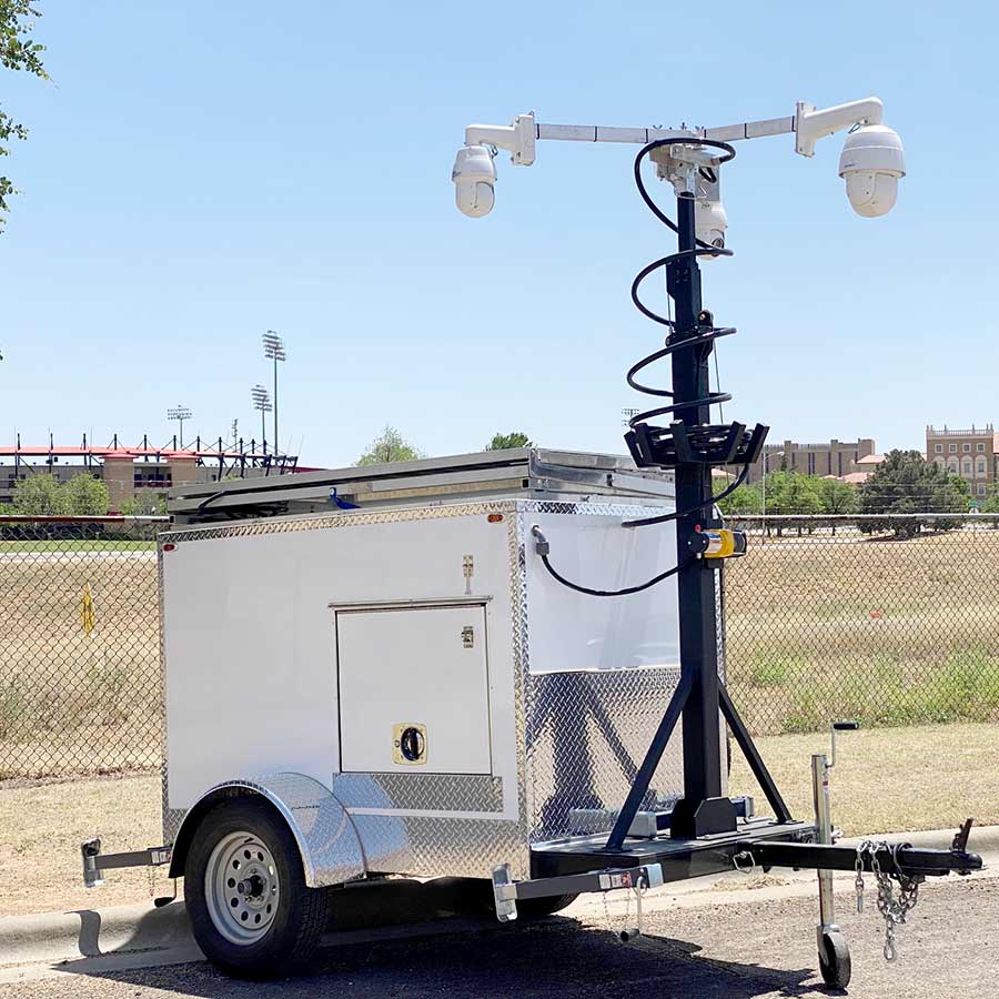 Construction Video Surveillance Trailer
